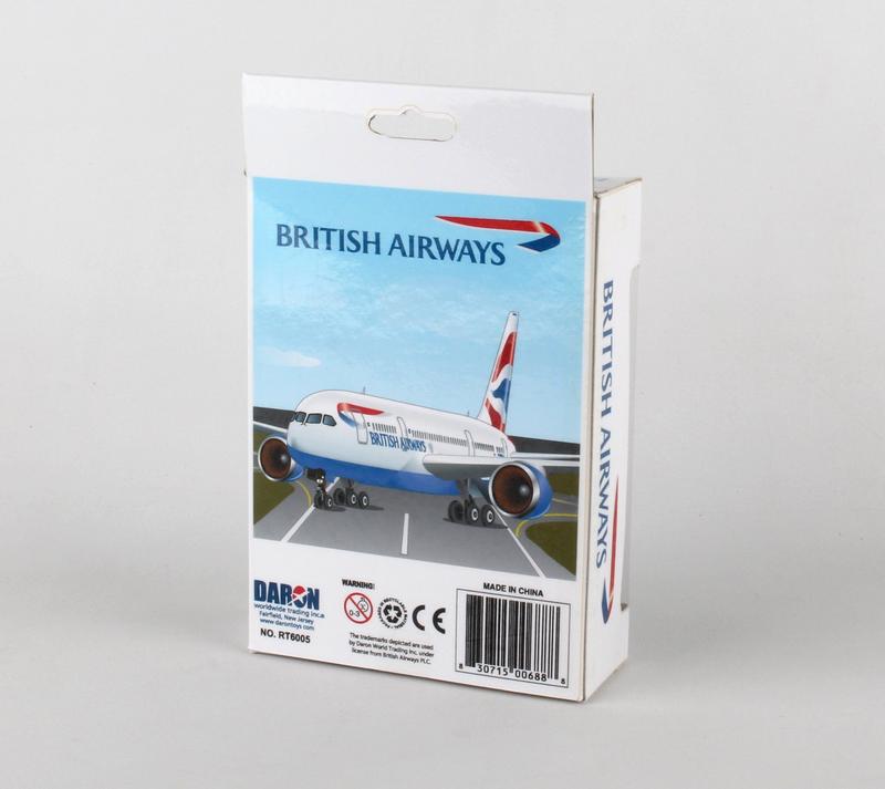 Avião de brinquedo Daron British Airways Die-Cast Metal Kids 3+